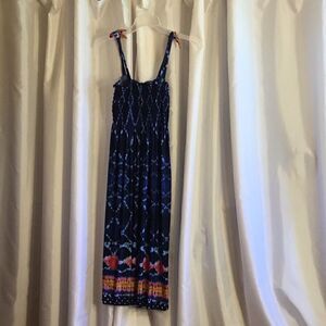 NWT sundress with smocking at top, tie dyed motif, size small to medium